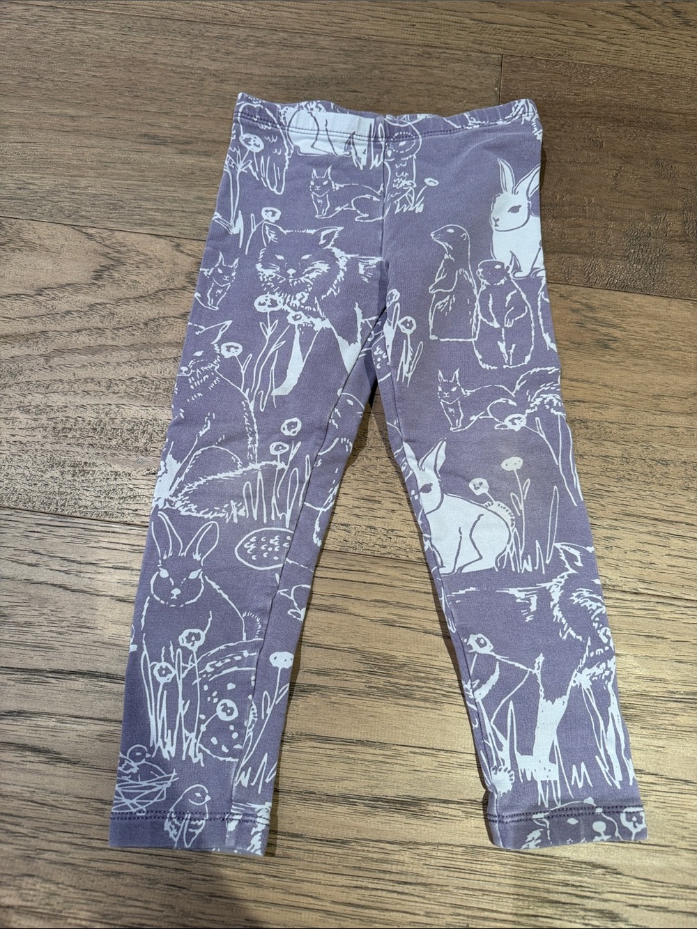 Tea Collection Purple Woodland Animal Leggings